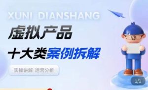 虚拟产品项目拆解课，十大类案例拆解分析运营玩法-项目资源库