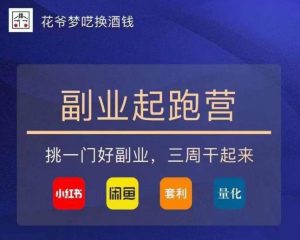 花爷-副业起跑营第2期,挑一门好副业,三周干起来(闲鱼|小红书|量化|套利)-项目资源库