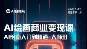 AI绘画商业研修班训练营，从入门到精通，熟练使用AI工具到将AI绘画技术应用到各类商业场景的变现课-项目资源库