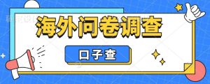 外面收费5000+海外问卷调查口子查项目,认真做单机一天200+【揭秘】-项目资源库