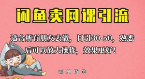 外面这份课卖698，闲鱼卖网课引流创业粉，新手也可日引50+流量【揭秘】-项目资源库