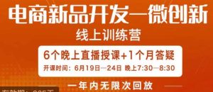南掌柜·电商新品开发——微创新,电商新品微创新是你企业发展的护城河-项目资源库