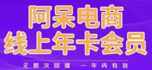 阿呆电商线上年会员,阿呆电商干货分享(更新中)-项目资源库