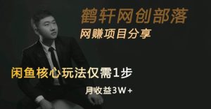 闲鱼核心玩法不卖货也能1年变现20W，玩法简单-项目资源库