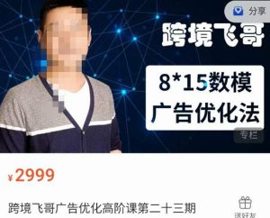 跨境飞哥·广告优化高阶课第二十三期，​8*15数模广告优化法，用数据驱动决策-项目资源库