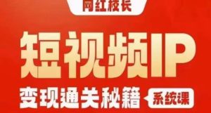 网红校长短视频IP变现通关秘籍｜系统课，产品篇，短视频篇，商业篇，私域篇，直播篇-项目资源库