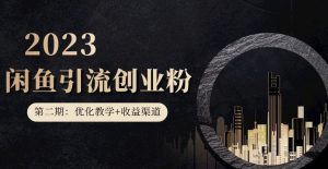 第二期:暴力引流,无脑搬运,闲鱼创业粉引流一天200+,更新闲鱼防封号优化教学,每天多300+收益-项目资源库