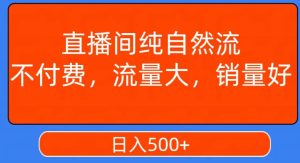 视频号直播间纯自然流,不付费,白嫖自然流,自然流量大,销售高,月入15000+【揭秘】-项目资源库