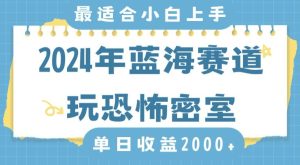 2024年蓝海赛道玩恐怖密室日入2000+,无需露脸,不要担心不会玩游戏,小白直接上手,保姆式教学【揭秘】-项目资源库