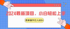 2024最新项目,红娘项目,简单操作轻松日入800+【揭秘】-项目资源库