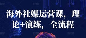海外社媒运营课,理论+演练,全流程-项目资源库