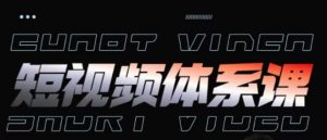 短视频完整知识体系课,一次性搞懂短视频,运营手法、内容制作、投放技巧项目玩法-项目资源库