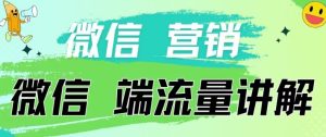4.19日内部分享《微信营销流量端口》微信付费投流【揭秘】-项目资源库