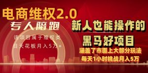 电商维权 4.0 如何做到月入 5 万+每天 1 小时新人也能快速上手【仅揭秘】-项目资源库