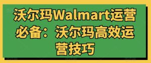 沃尔玛Walmart运营必备：沃尔玛高效运营技巧-项目资源库
