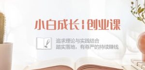 小白成长创业课：追求理论与实践结合，踏实落地，有尊严的持续赚钱-42节-项目资源库