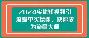 2024实体短视频引流爆单实操课,快速成为流量大师-项目资源库