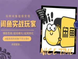 手把手教你0到1系统玩转闲鱼变现,爆款思维/超级曝光/超高转化-项目资源库