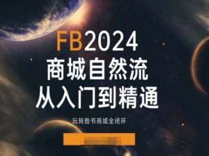 2024Faceboo商城自然流(从入门到精通)，玩转脸书商城全闭环-项目资源库