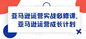 亚马逊运营实战必修课,亚马逊运营成长计划-项目资源库