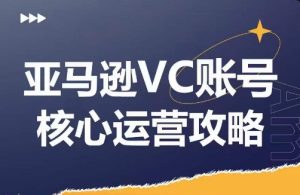亚马逊VC账号核心玩法解析,实战经验拆解产品模块运营技巧,提升店铺GMV,有效提升运营利润-项目资源库