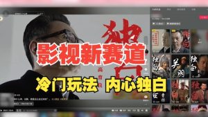 最新影视解说玩法，人物独白，30天涨粉24万+，全流程拆解【揭秘】-项目资源库