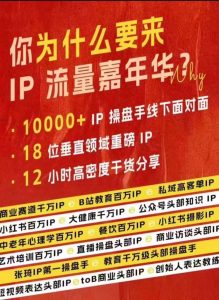 群响IP流量嘉年华，​现场视频+IP江湖2024典藏版PPT-项目资源库