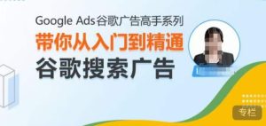 Google Ads谷歌广告高手 – 搜索广告,带你从入门到精通谷歌搜索广告-项目资源库