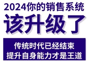 2024能落地的销售实战课，你的销售系统该升级了-项目资源库