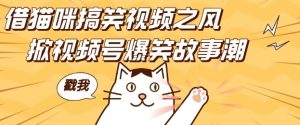 借猫咪搞笑视频之风,掀视频号爆笑故事潮,轻松日入四位数,无门槛快速入门!-项目资源库