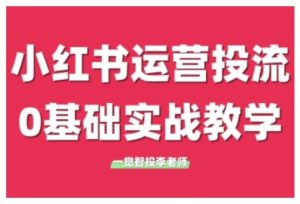 小红书运营投流,小红书广告投放从0到1的实战课,学完即可开始投放-项目资源库