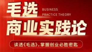 毛选商业实践论，读透《毛选》掌握创业必胜密匙-项目资源库