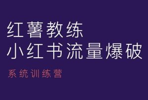 红薯教练-小红书内容运营课,小红书运营学习终点站-项目资源库