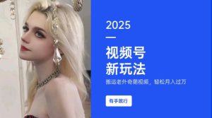 搬运老外奇葩视频,撸视频号分成计划收益,每天只需一小时,新手小白轻松月入过W-项目资源库