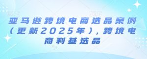 亚马逊跨境电商选品案例(更新2025年3月),跨境电商利基选品-项目资源库
