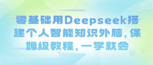 零基础用Deepseek搭建个人智能知识外脑，保姆级教程，一学就会-项目资源库