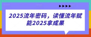 2025流年密码，读懂流年赋能2025拿成果-项目资源库