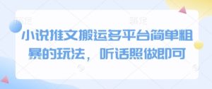 小说推文搬运多平台简单粗暴的玩法，听话照做即可-项目资源库