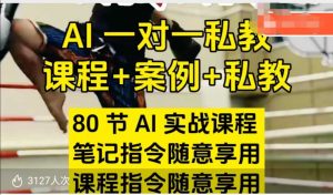 AI指令实战课,课程+案例,80节AI实战课程,笔记指令随意享用,课程指令随意享用(更新7月)-项目资源库