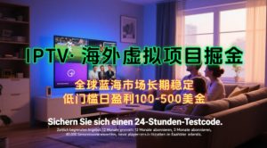 【海外虚拟项目掘金】日入100-200美刀,自己在家就可以闷声发大财,长期可做,工作室可复制扩大【揭秘】-项目资源库