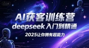 AI获客训练营，deepseek入门到精通，2025让你拥有超能力-项目资源库