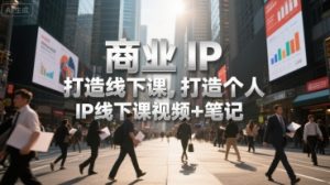 商业IP打造线下课，打造个人 IP线下课视频+笔记-项目资源库