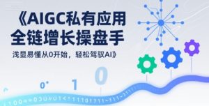 AIGC私有化应用全链增长操盘手,浅显易懂从0开始,轻松驾驭AI-项目资源库