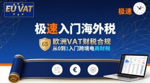 极速入门海外税,欧洲VAT财税合规,从0到1入门跨境电商财税-项目资源库