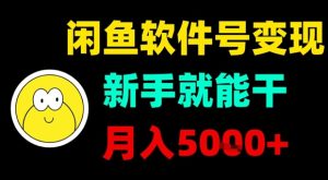 闲鱼软件号变现，新手就能干，月入5k+-项目资源库