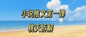 小说推文项目操作全流程第一弹,0粉就能做,门槛低非常适合新手-项目资源库