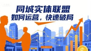 同城实体联盟如何运营,快速破局-项目资源库