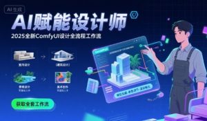 AI赋能设计师, 2025全新comfyui设计全流程工作流 ,室内-建筑-景观-美术,零基础直接上手-项目资源库