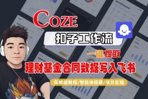 Coze扣子智能体工作流一键提取理财基金合同数据写入飞书,全流程保姆级教学-项目资源库