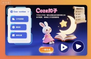 Coze扣子工作流一键生成童话皮克斯风格立体书视频,保姆级工作流搭建教程-项目资源库